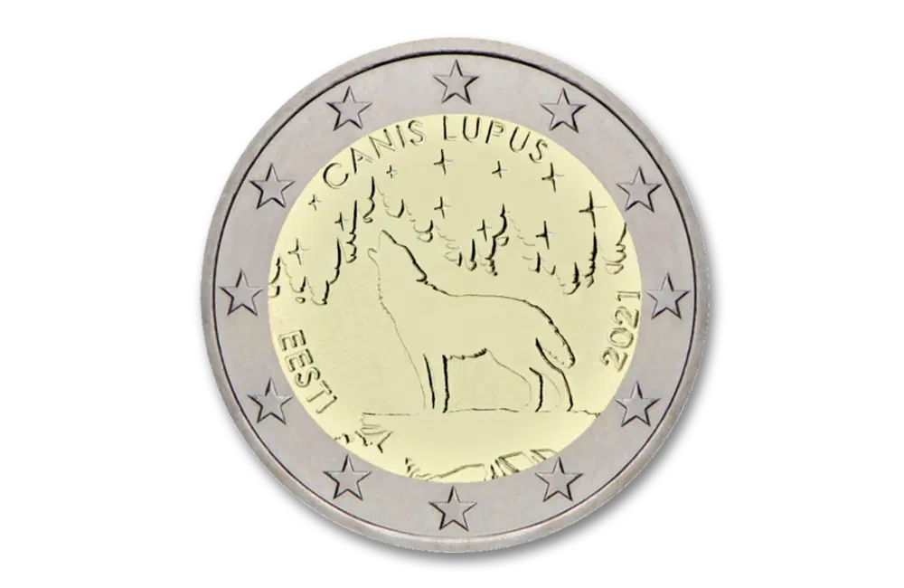 2 euro Wolf 2021 - Estland | Munt-Online.nl